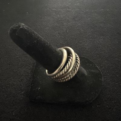 David Yurman Sterling Silver Crossover Ring