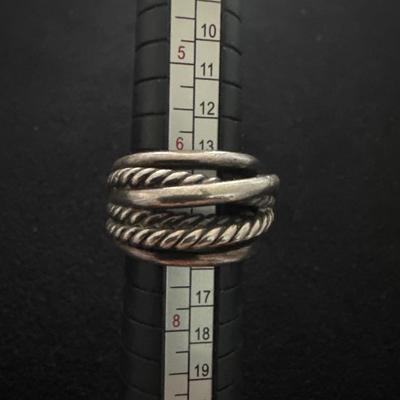 David Yurman Sterling Silver Crossover Ring