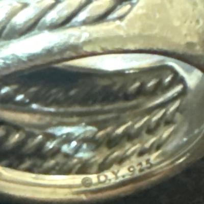 David Yurman Sterling Silver Crossover Ring