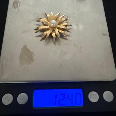 14kt Gold Pearl Pin/Brooch