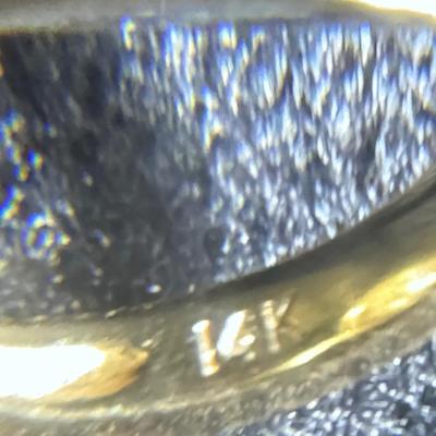 14kt Pearl & Diamond Ring