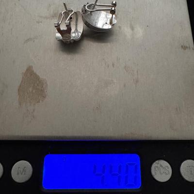 14kt Italy White Gold Earrings