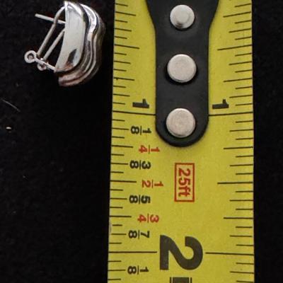 14kt Italy White Gold Earrings