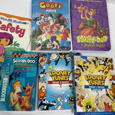 Kids Movies and Wipe-Off Books