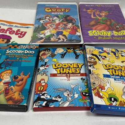 Kids Movies and Wipe-Off Books
