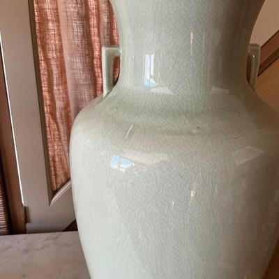 UC797 Pair of Fredrick Cooper Celadon Lamps