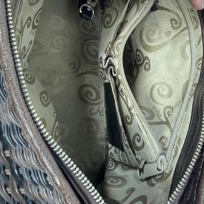 Brighton Woven leather purse shoulder bag D971658