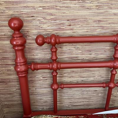 UC799 Large King Handpainted Decorative Wooden Headboard