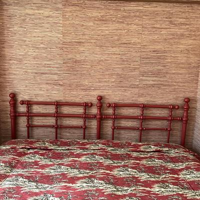 UC799 Large King Handpainted Decorative Wooden Headboard