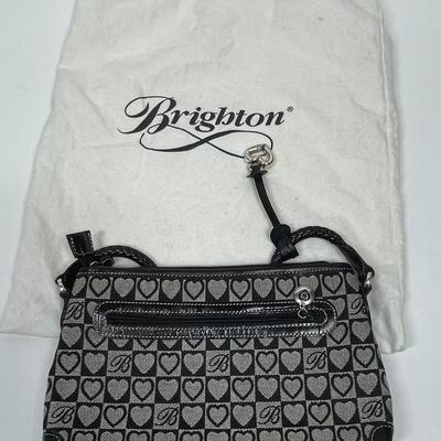 Brighton Small Purse Evening Bag Canvas black gray