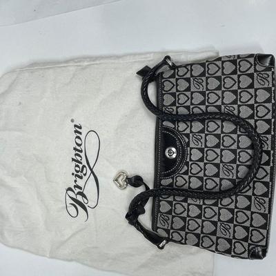 Brighton Small Purse Evening Bag Canvas black gray
