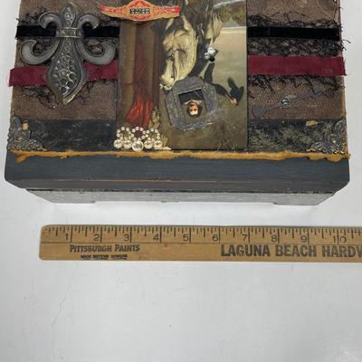 painted & Decorated wooden box