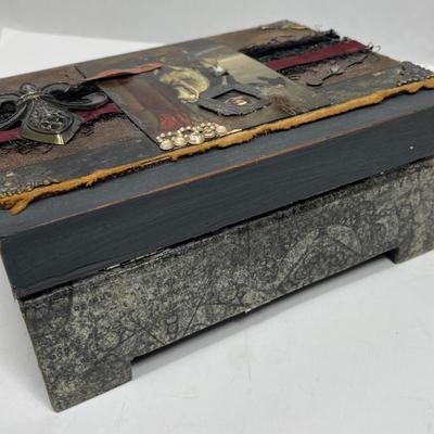painted & Decorated wooden box