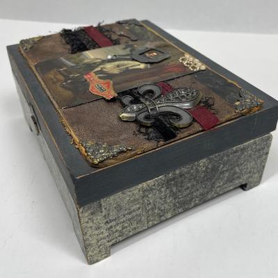painted & Decorated wooden box