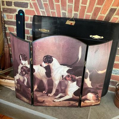 UC803 Puckeridge Foxhounds Thomas Woodard Fireplace Screen