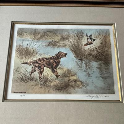 UC806 Signed and Numbered Retriever Etching by Henry Wilkenson