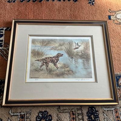UC806 Signed and Numbered Retriever Etching by Henry Wilkenson