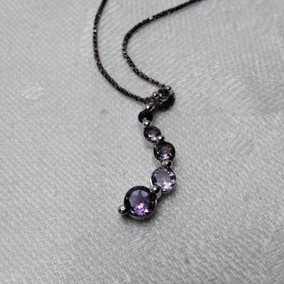 Amethyst 925 16" Necklace