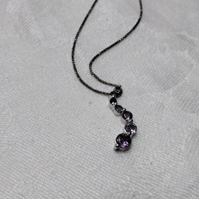Amethyst 925 16" Necklace