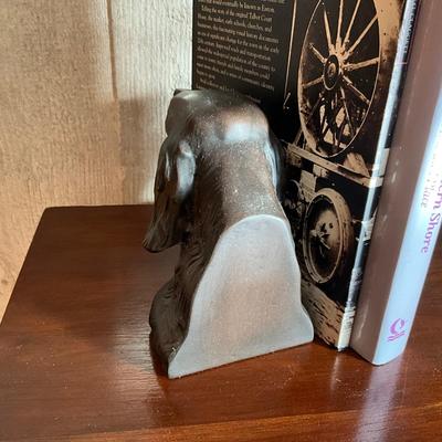 UC815 Pair of English Setter Hand-cast Bronze Finish Bookends