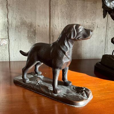 UC816 Cast Bronze Retriever Dog Sculpture