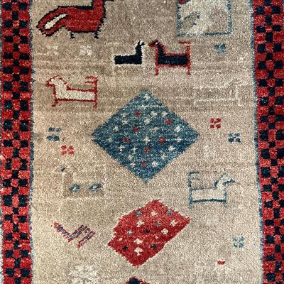 K827 Small Wool Oriental Persian Rug 34" x 25