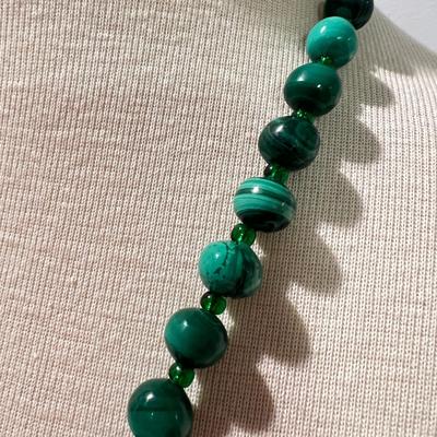Gemstone Jewelry Lot - Tigers Eye, Amber, Hematite, Malechite