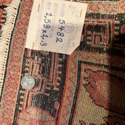 FB831 Antique Persian Wool Hand knotted Oriental Rug 5'2" x 3' 4"