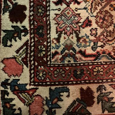 FB836 Vintage Large Oriental Wool Malayer Persian Rug 17'1" x 5'3"