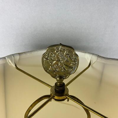 FB839 Vintage Wildwood Crane Pottery Lamp