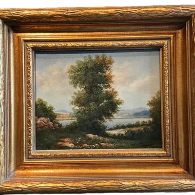 FR849 Original Oil on Canvas Landscape Painting signed Taylor