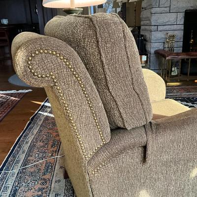 FR853 Brown Upholstered Motion Craft Reclining Chair