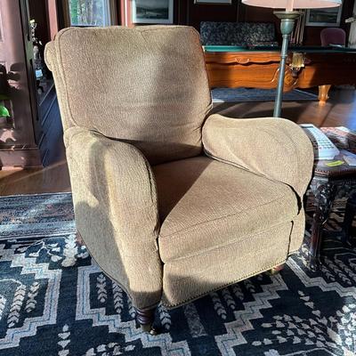 FR853 Brown Upholstered Motion Craft Reclining Chair