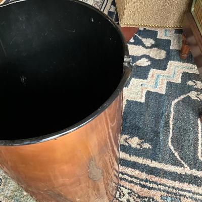 FR861 Vintage Copper Cattail Umbrella Stand/Waste Can