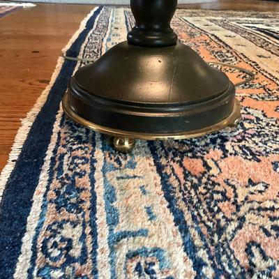 FR862 Quality Wooden Brass Footed Floor Lamp