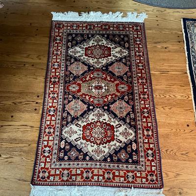 FR863 Vintage Handknotted Wool Oriental Persian Rug