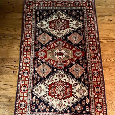 FR863 Vintage Handknotted Wool Oriental Persian Rug