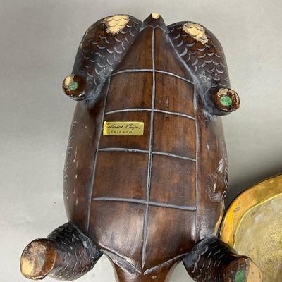 FR867 Brass Covered Fredrick Cooper Turtle Box