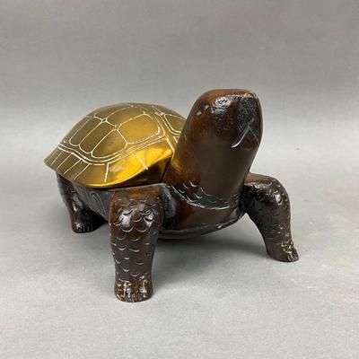 FR867 Brass Covered Fredrick Cooper Turtle Box