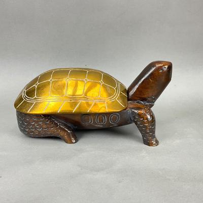 FR867 Brass Covered Fredrick Cooper Turtle Box