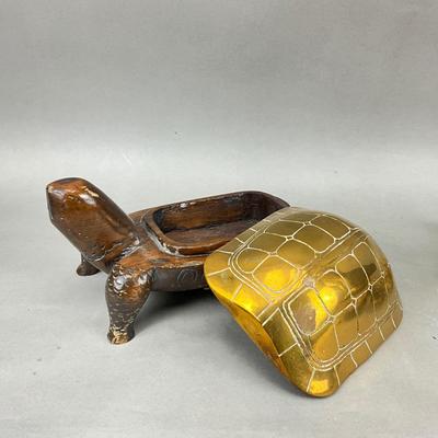 FR867 Brass Covered Fredrick Cooper Turtle Box