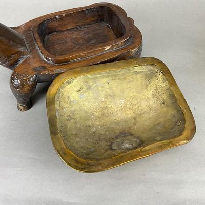FR867 Brass Covered Fredrick Cooper Turtle Box