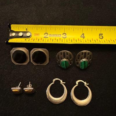 Sterling Silver Earring Lot