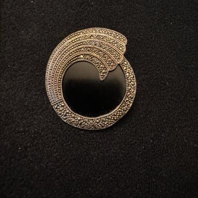 Sterling Silver Necklaces with Pendants and Brooch