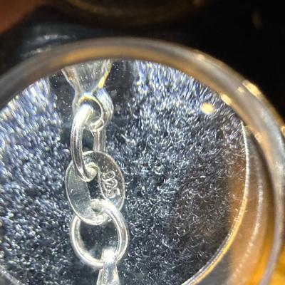 Sterling Silver Necklaces with Pendants and Brooch