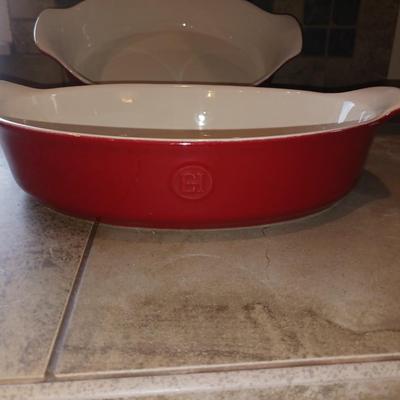 2 EMILE HENRY 14" BAKING DISHES