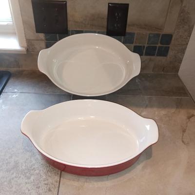 2 EMILE HENRY 14" BAKING DISHES