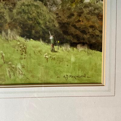FR873 Original Watercolor Hunting Scene by Alistair Makinson