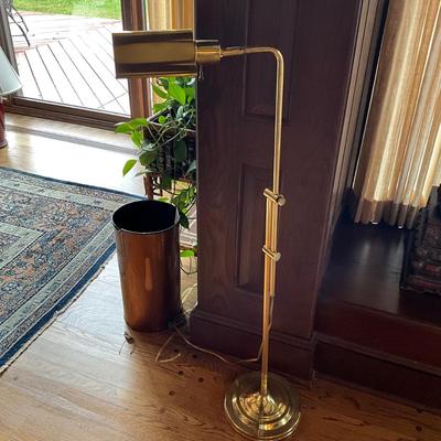 FR876 Brass Adjustable Floor Lamp
