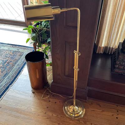 FR876 Brass Adjustable Floor Lamp